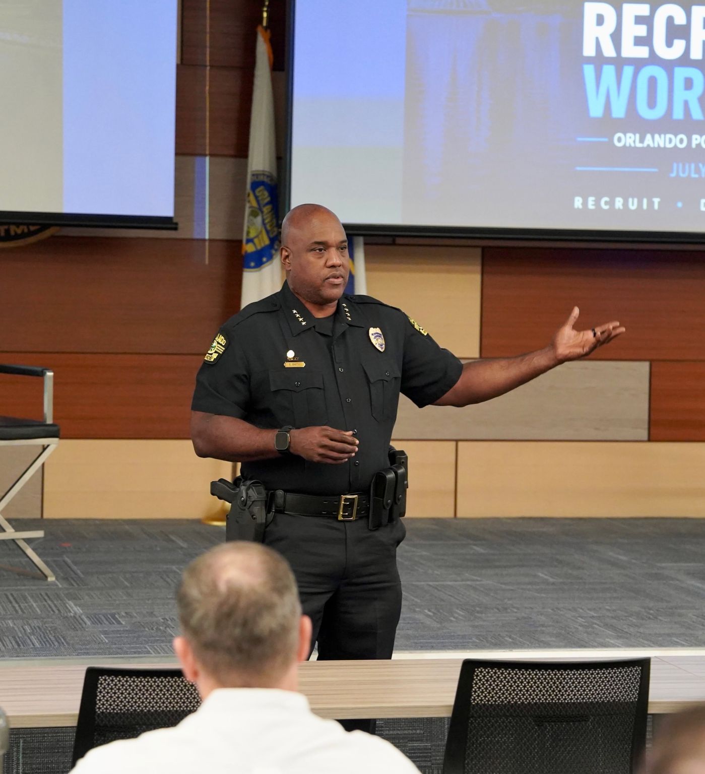 Experienced public safety instructor teaching a GovSource course